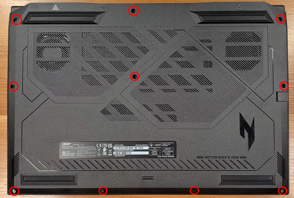 Hướng dẫn vệ sinh Acer Nitro V 17 AI ANV17-41