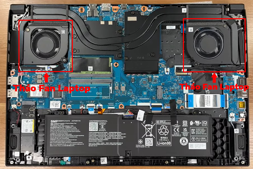 Hướng dẫn vệ sinh Acer Nitro V 17 AI ANV17-41