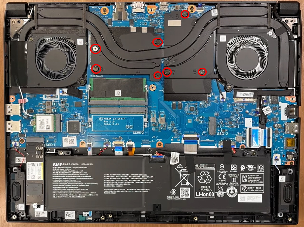 Hướng dẫn vệ sinh Acer Nitro V 16 AI ANV16-42