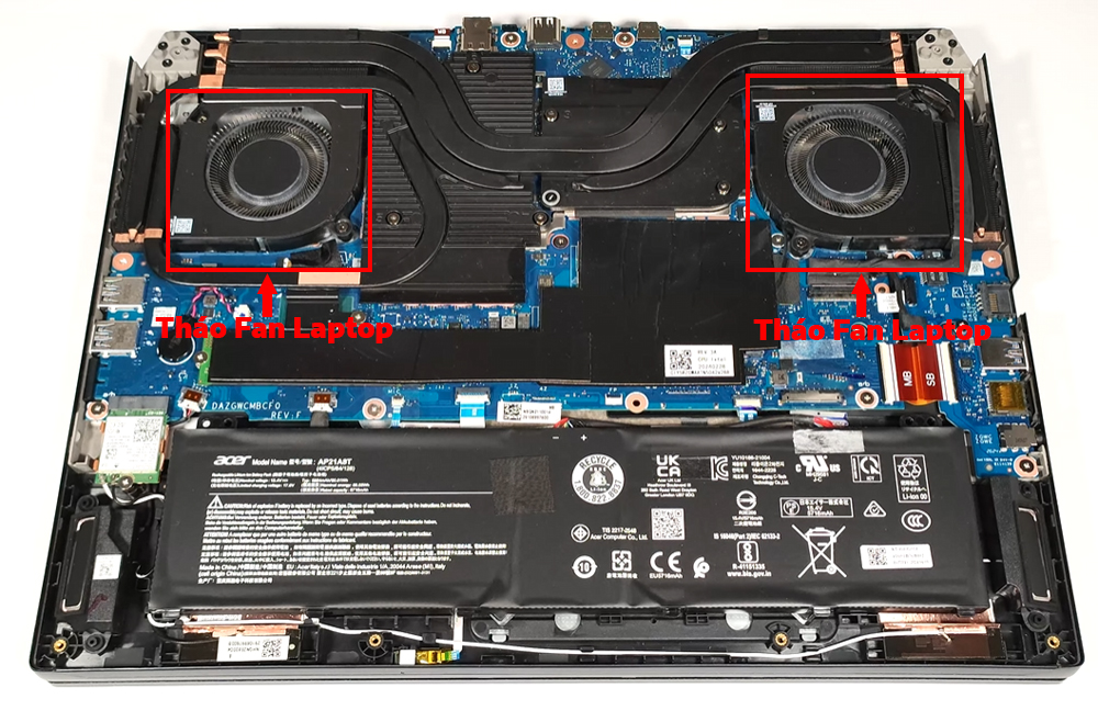 Hướng dẫn vệ sinh Acer Predator Helios 16 PH16-72