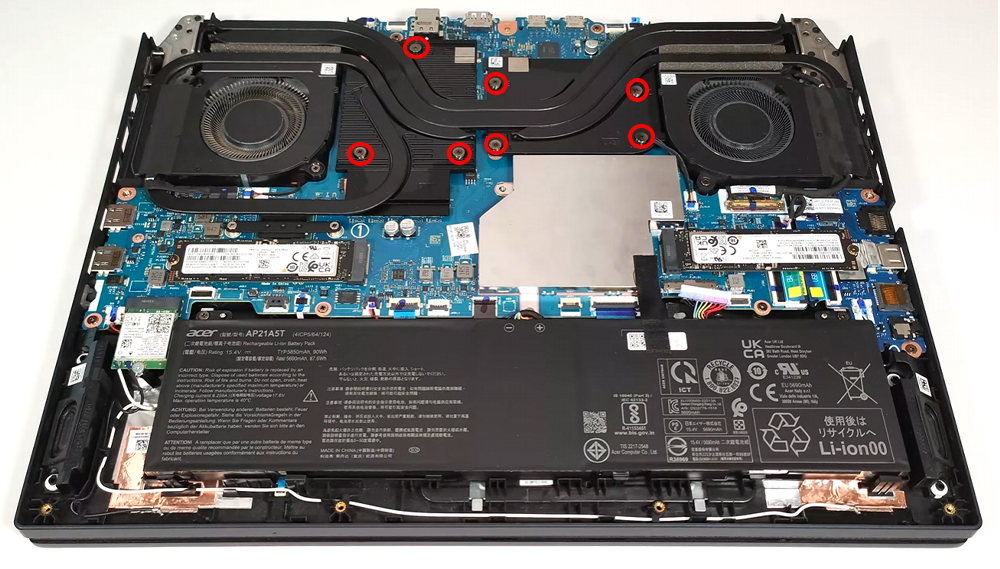 Hướng dẫn vệ sinh Acer Predator Helios Neo 16 PHN16-72