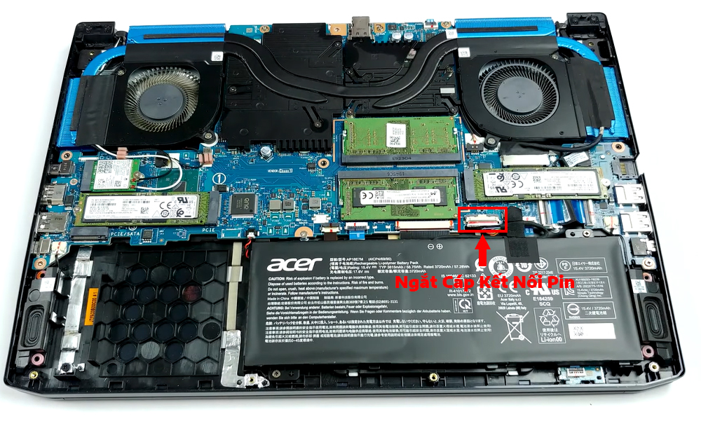 Hướng dẫn vệ sinh Acer Predator Triton 300 PT315-52