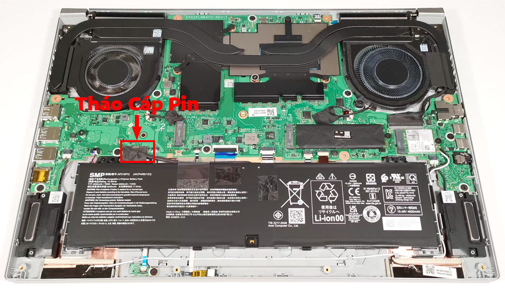 Hướng dẫn vệ sinh Acer Predator Triton Neo 16 PTN16-51