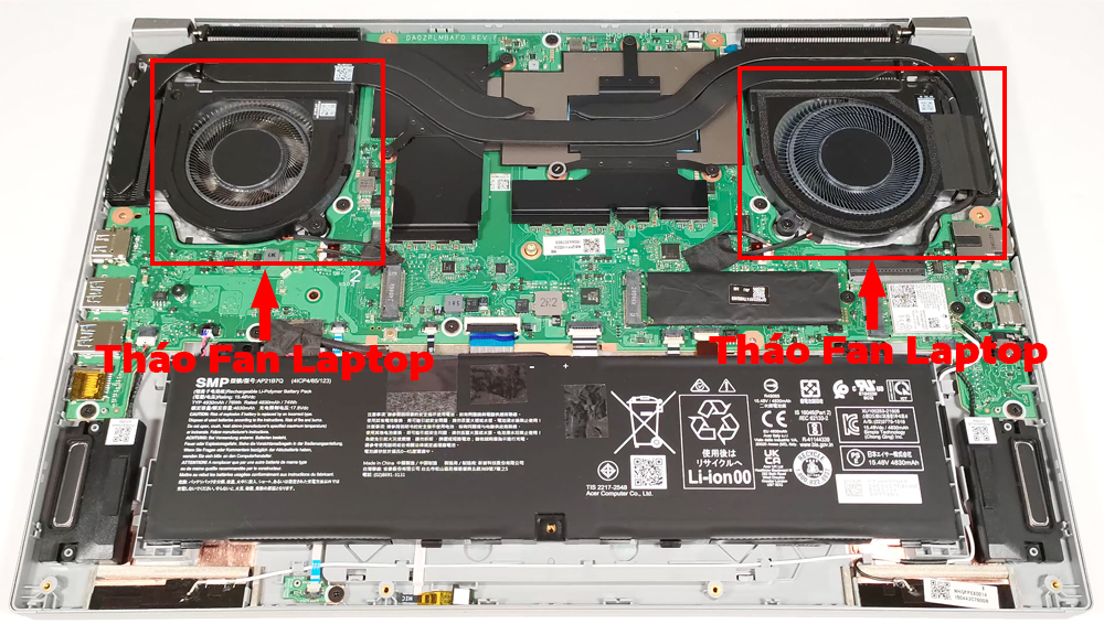 Hướng dẫn vệ sinh Acer Predator Triton Neo 16 PTN16-51