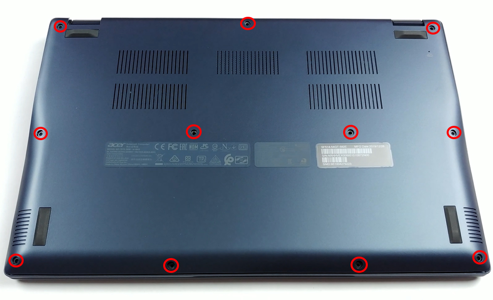 Hướng dẫn vệ sinh laptop Acer Swift 5 Pro SF514-54GT