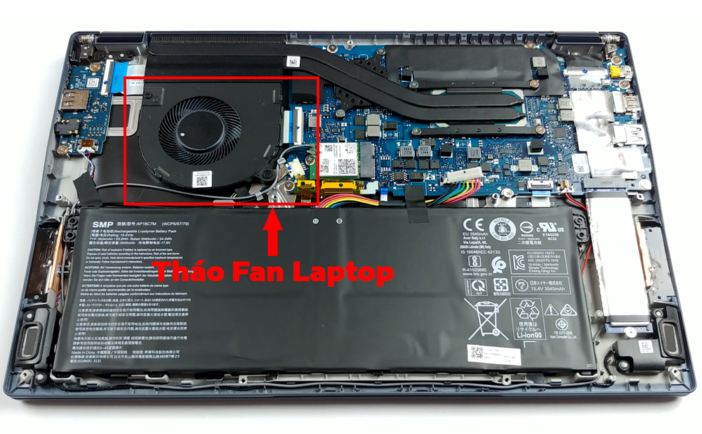 Hướng dẫn vệ sinh laptop Acer Swift 5 Pro SF514-54GT
