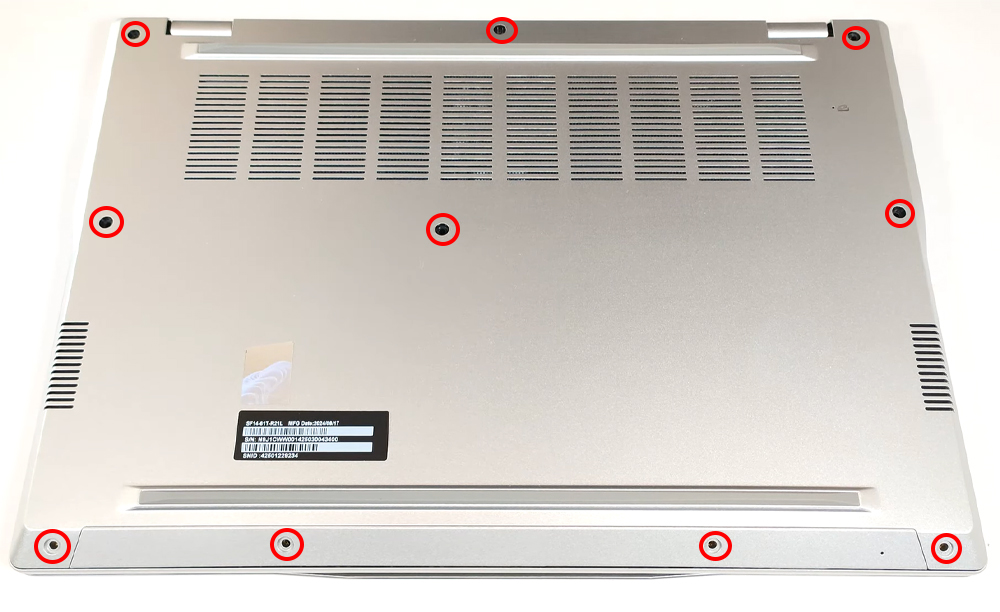 Hướng dẫn vệ sinh Acer Swift 14 AI SF14-61T