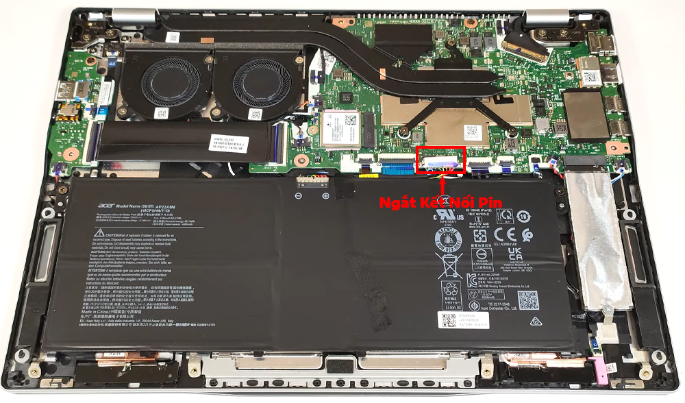 Hướng dẫn vệ sinh Acer Swift 14 AI SF14-61T