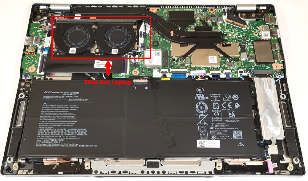 Hướng dẫn vệ sinh Acer Swift 14 AI SF14-61T