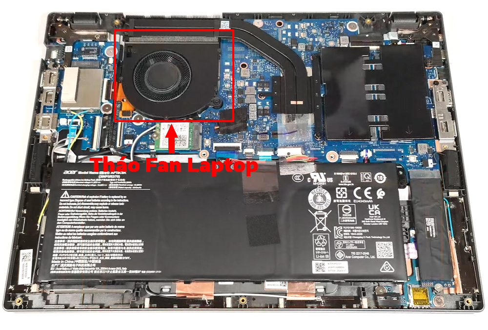 Hướng dẫn vệ sinh Acer TravelMate P2 TMP214-55