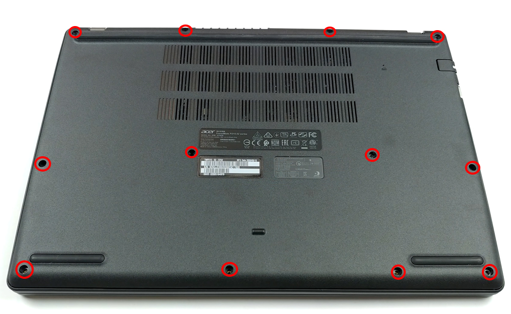 Hướng dẫn vệ sinh Acer TravelMate P2 TMP215-52
