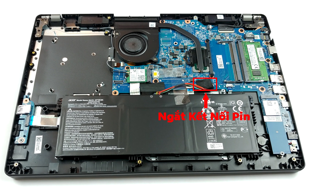 Hướng dẫn vệ sinh Acer TravelMate P2 TMP215-52