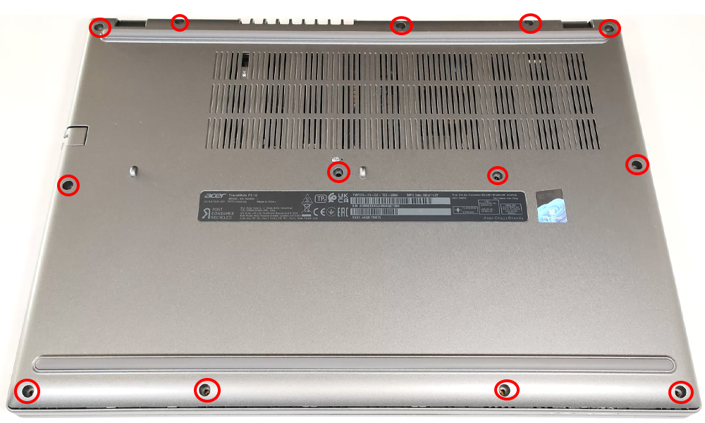 Hướng dẫn vệ sinh laptop Acer TravelMate P2 TMP216-51-G2