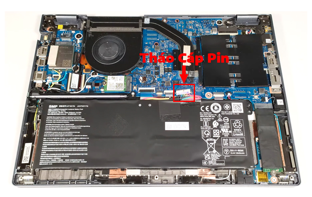 Hướng dẫn vệ sinh Acer TravelMate P4 Spin TMP414RN-53