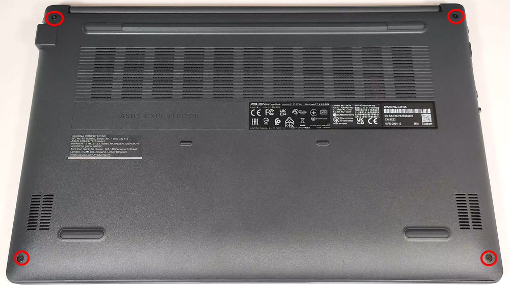 Hướng dẫn vệ sinh laptop ASUS ExpertBook B1 B1503
