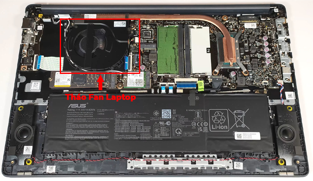 Hướng dẫn vệ sinh laptop ASUS ExpertBook B1 B1503
