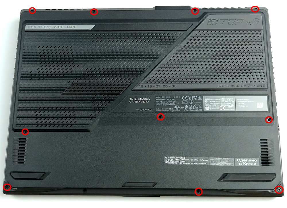 Hướng dẫn vệ sinh ASUS ROG Strix SCAR 15 G533