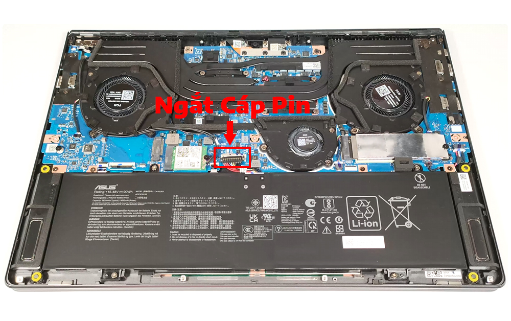 Hướng dẫn vệ sinh ASUS ROG Zephyrus G16 GU605