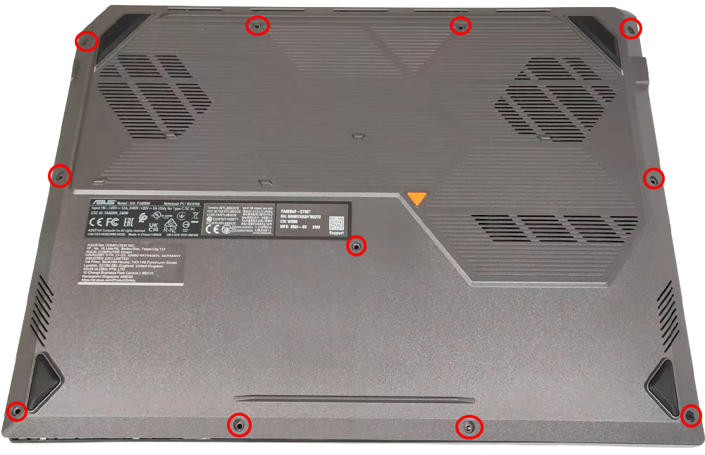 Hướng dẫn vệ sinh cho ASUS TUF GAMING A16 FA608