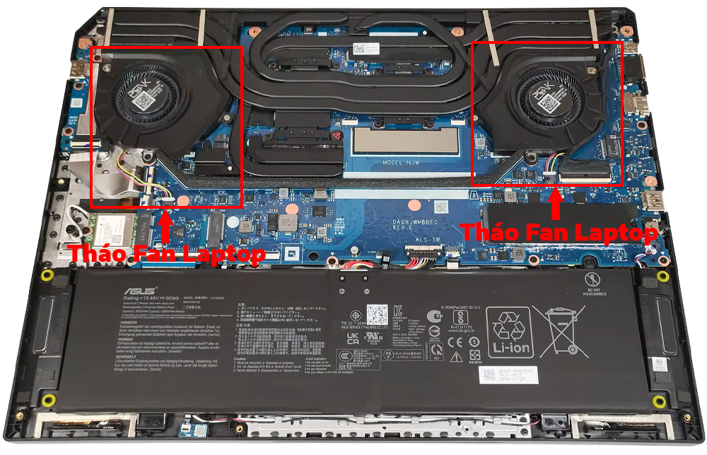 Hướng dẫn vệ sinh cho ASUS TUF GAMING A16 FA608