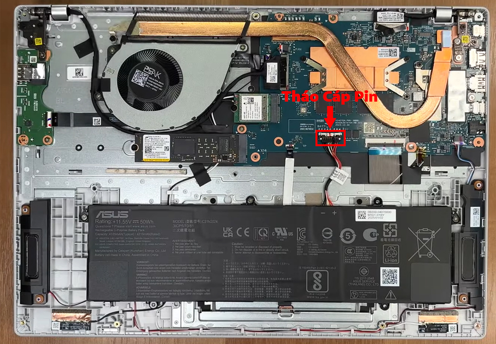 Hướng dẫn vệ sinh laptop ASUS Vivobook 16 X1607