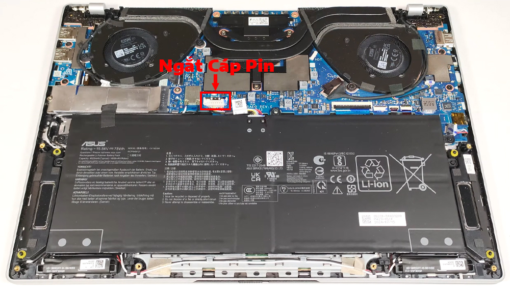 Hướng dẫn vệ sinh laptop ASUS Vivobook S 14 OLED M5406