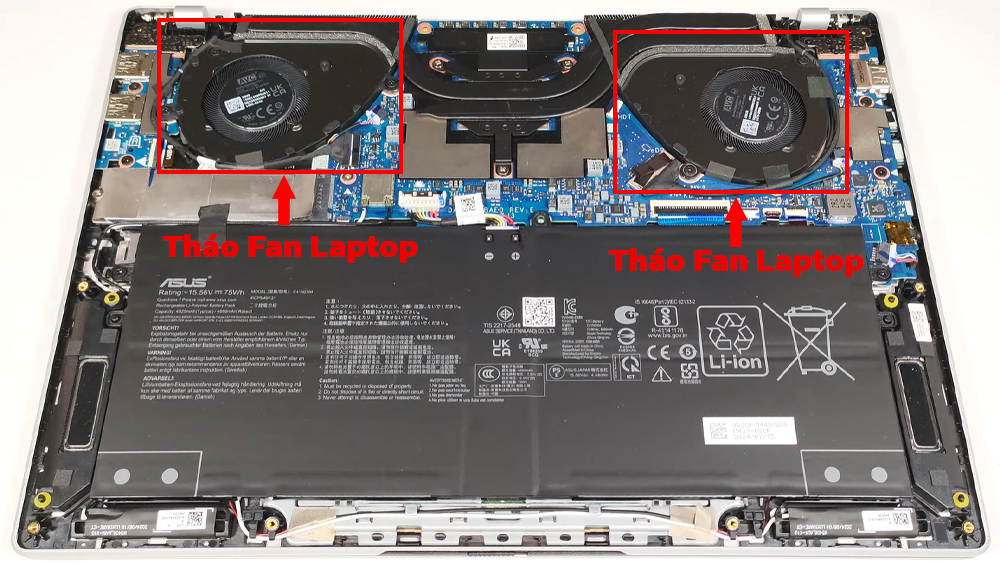 Hướng dẫn vệ sinh laptop ASUS Vivobook S 14 OLED M5406