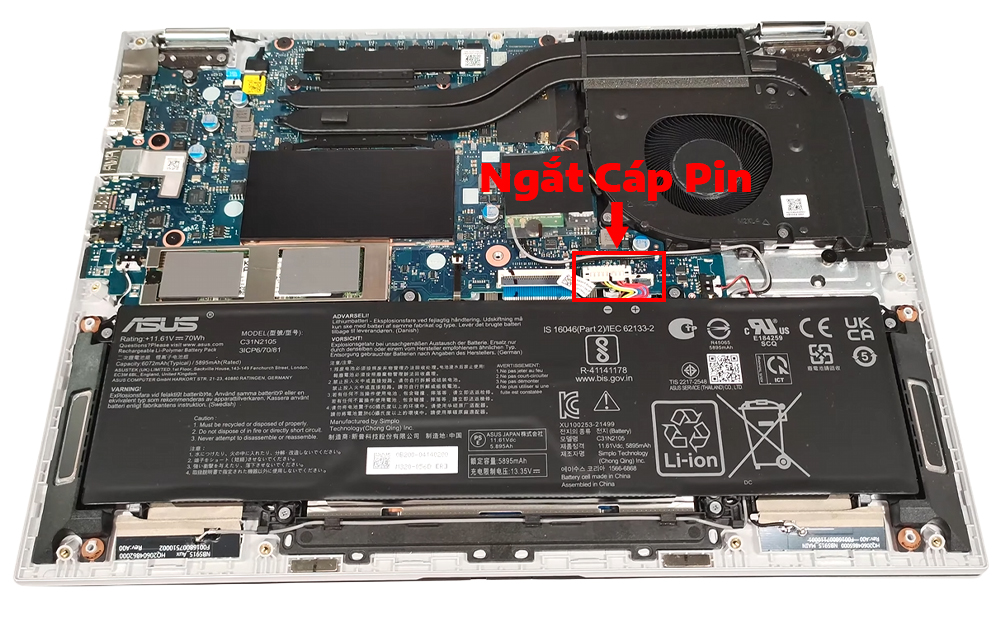 Hướng dẫn vệ sinh ASUS Vivobook S 14 Flip OLED TP3402