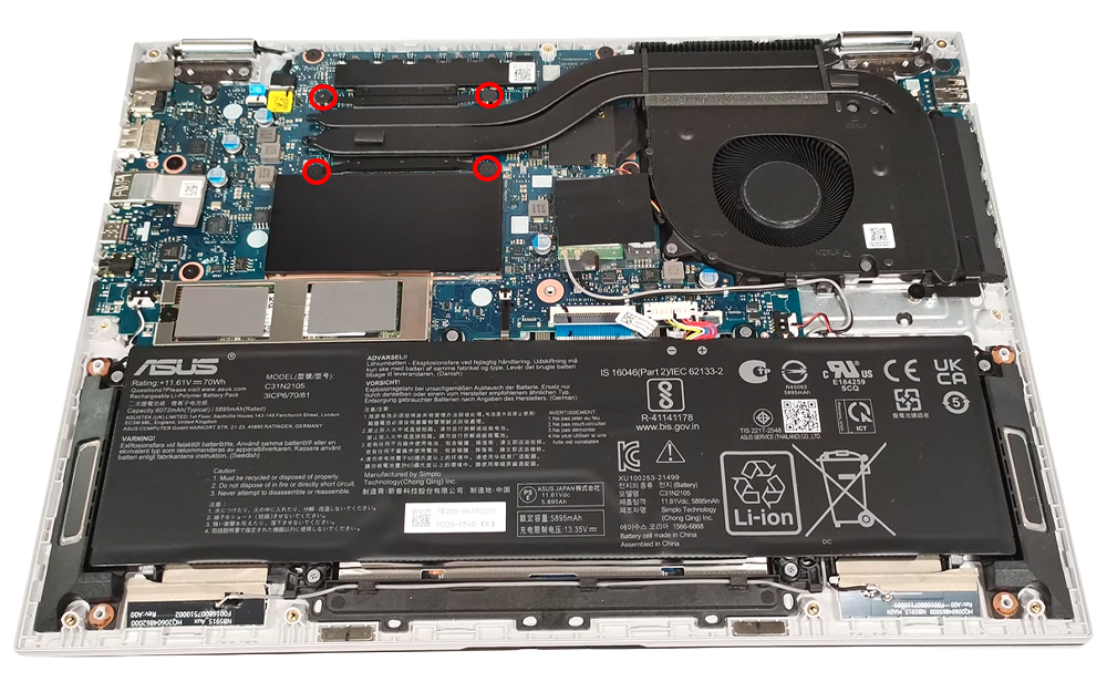 Hướng dẫn vệ sinh ASUS Vivobook S 14 Flip OLED TP3402