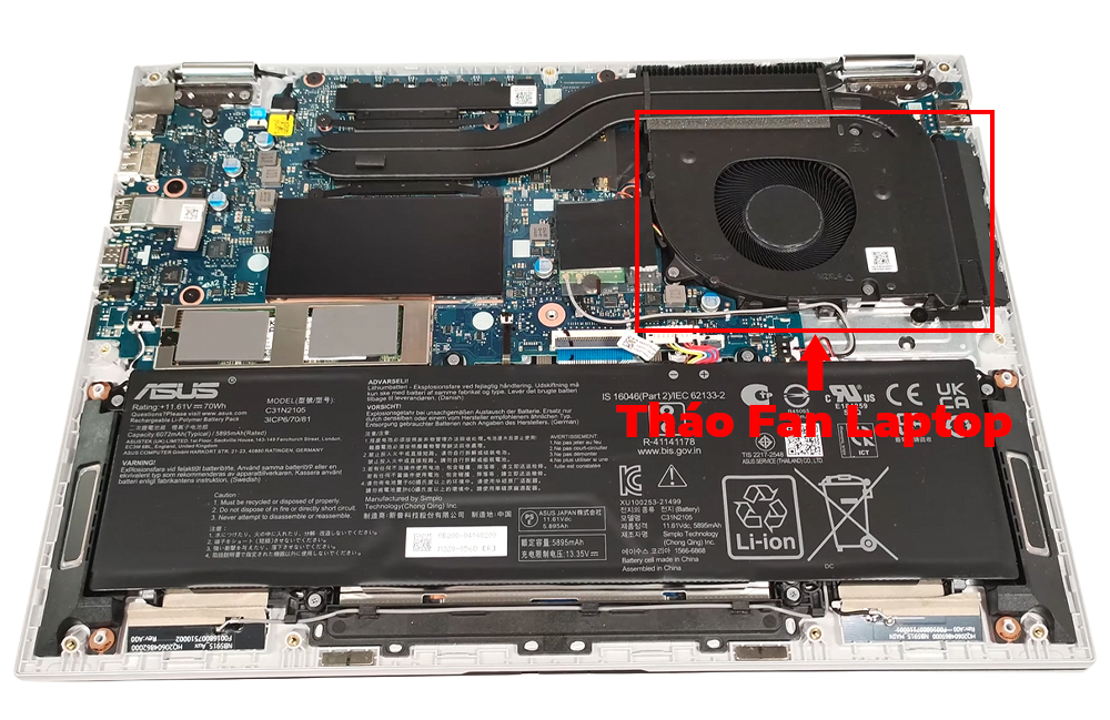 Hướng dẫn vệ sinh ASUS Vivobook S 14 Flip OLED TP3402
