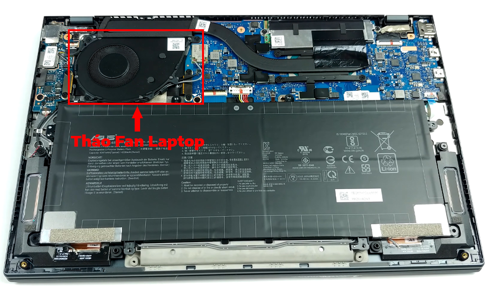 Hướng dẫn vệ sinh Asus Zenbook 13 UX325