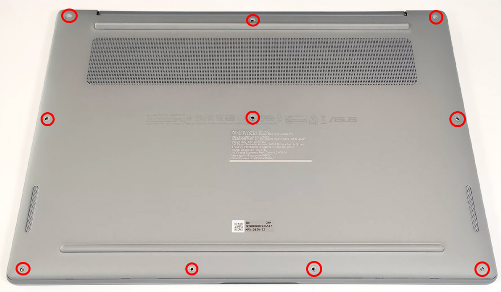 Hướng dẫn vệ sinh laptop ASUS ZenBook 14 UX3407