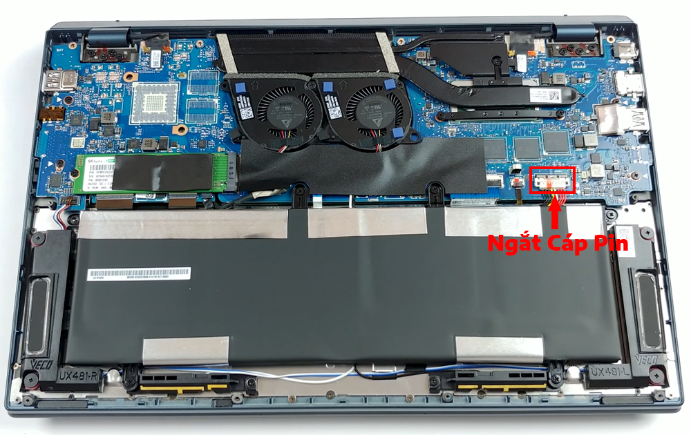 Hướng dẫn vệ sinh laptop Asus ZenBook Duo UX481