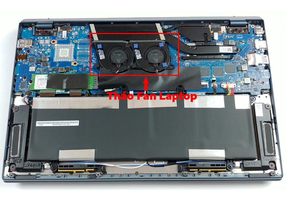 Hướng dẫn vệ sinh laptop Asus ZenBook Duo UX481