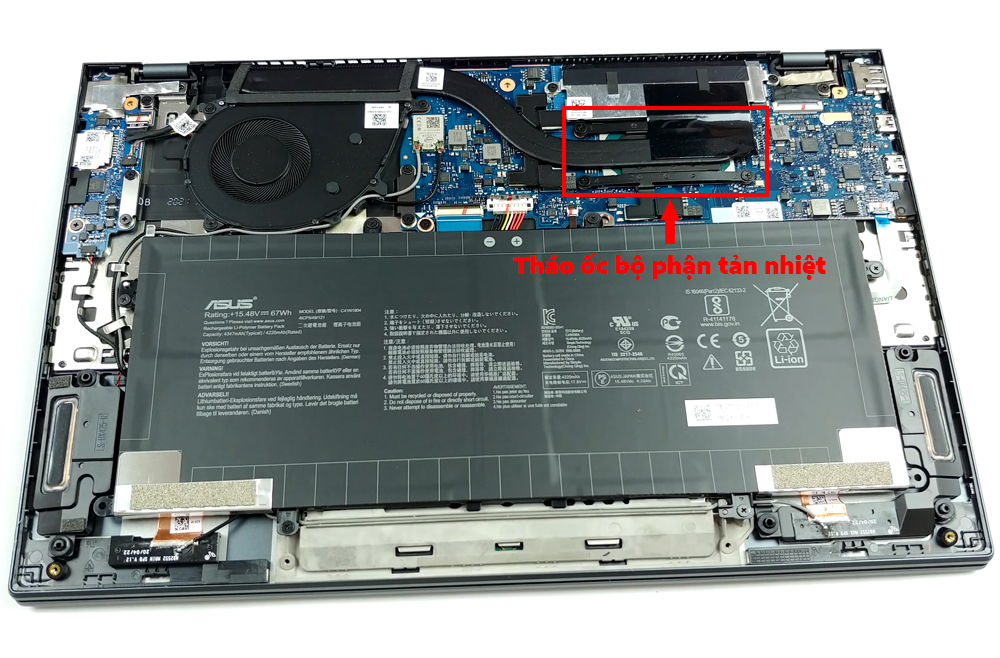 Hướng dẫn vệ sinh Asus Zenbook UX425