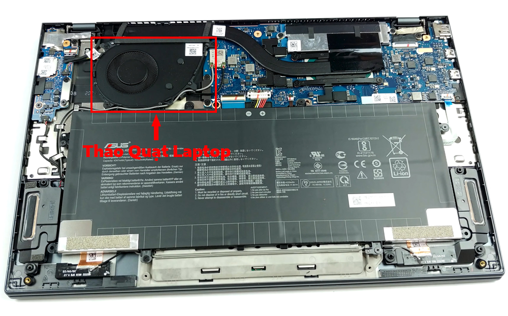Hướng dẫn vệ sinh Asus Zenbook UX425