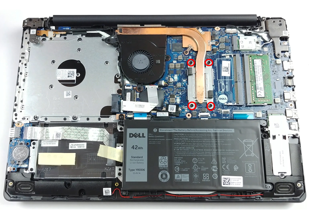 Hướng dẫn vệ sinh laptop Dell Inspiron 15 3593