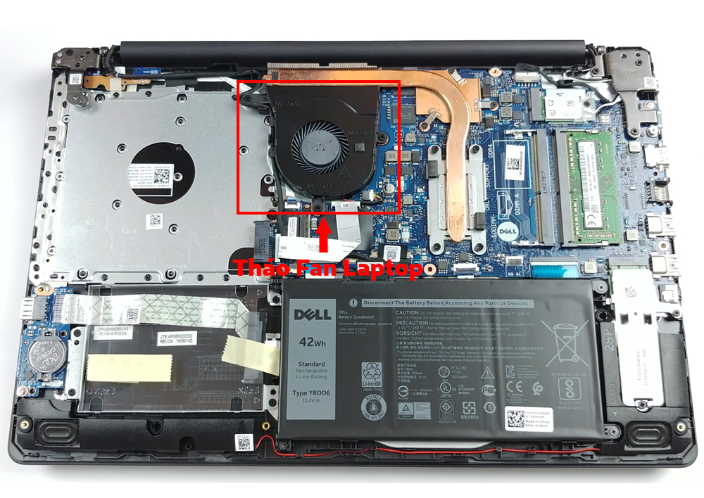 Hướng dẫn vệ sinh laptop Dell Inspiron 15 3593