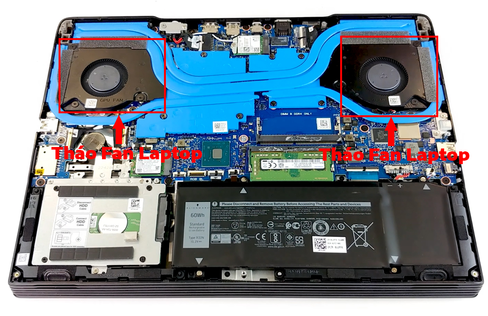 Hướng dẫn vệ sinh laptop Dell Inspiron 15 5590 G5 Gaming