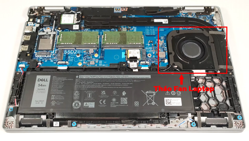 Hướng dẫn vệ sinh Dell Latitude 15 5540 