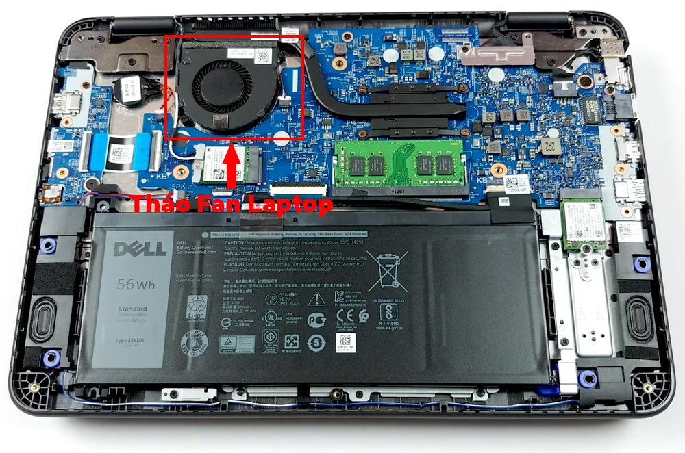 Hướng dẫn vệ sinh laptop Dell Latitude 3300