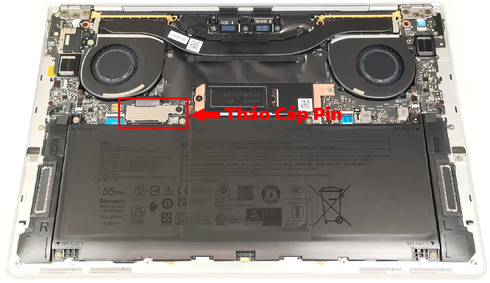 Hướng dẫn vệ sinh laptop Dell XPS 13 9345