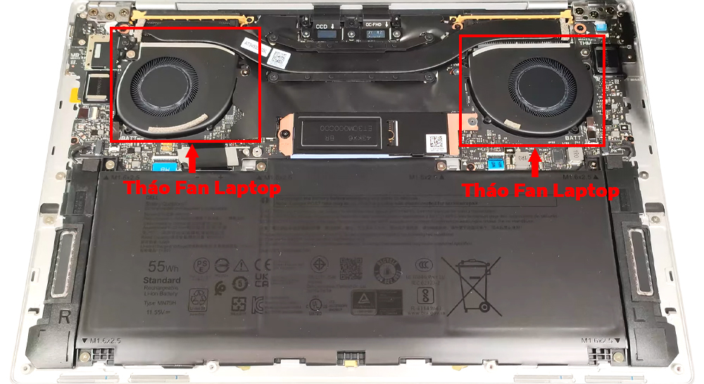 Hướng dẫn vệ sinh laptop Dell XPS 13 9345