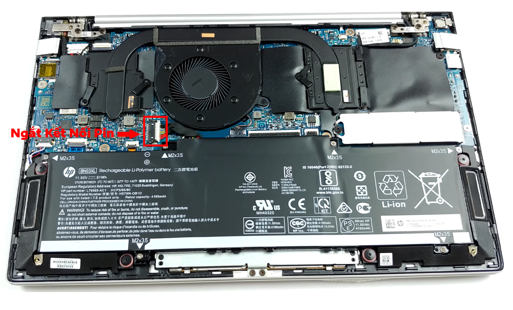 Hướng dẫn vệ sinh HP Envy 13-ba0000