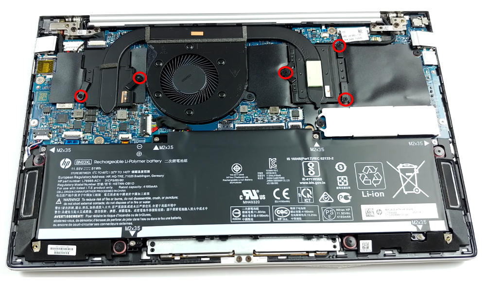 Hướng dẫn vệ sinh HP Envy 13-ba0000