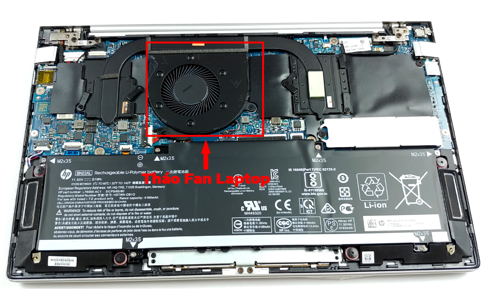 Hướng dẫn vệ sinh HP Envy 13-ba0000