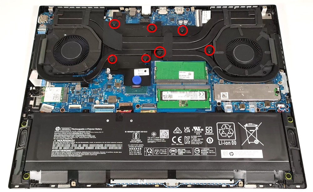 Hướng dẫn vệ sinh cho HP OMEN Transcend 16-u0000
