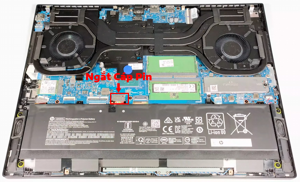 Hướng dẫn vệ sinh laptop HP OMEN Transcend 16 u1000