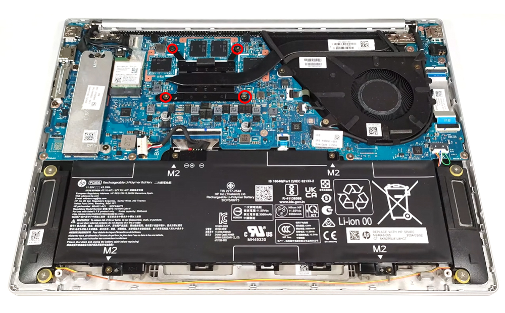 Hướng dẫn vệ sinh laptop HP Pavilion Aero 13-bg0000