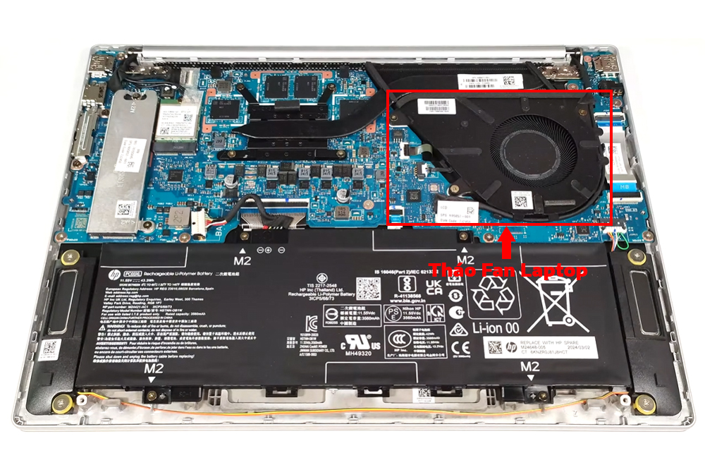 Hướng dẫn vệ sinh laptop HP Pavilion Aero 13-bg0000